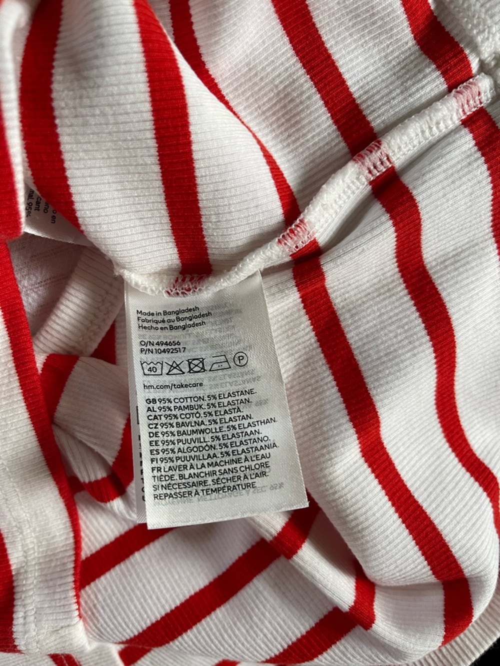 H&M Cropped Ribbed Tank Top - Picture 4 of 4